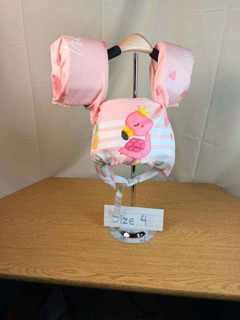 Dark Lightning Toddler Kids Swim Vest Flamingo Floaties Arm Wings